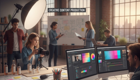  Designer producing creative Instagram visuals and videos

